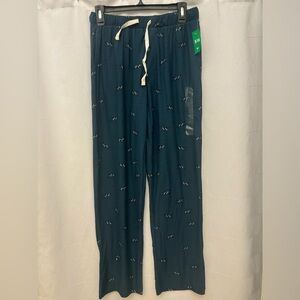 Men’s Navy Blue lounge Pants with Dog Print